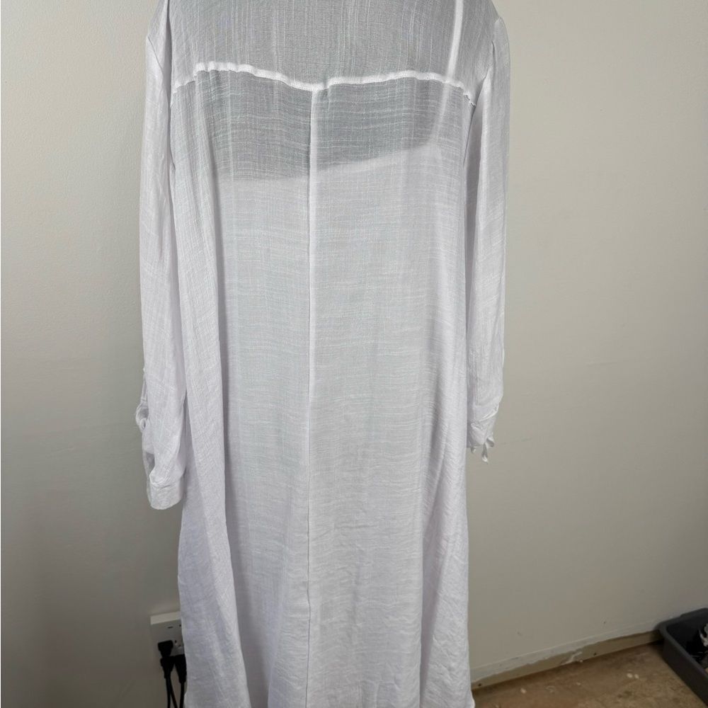 Mlle Gabrielle Light white Textured Fabric dress - Picture 6 of 6